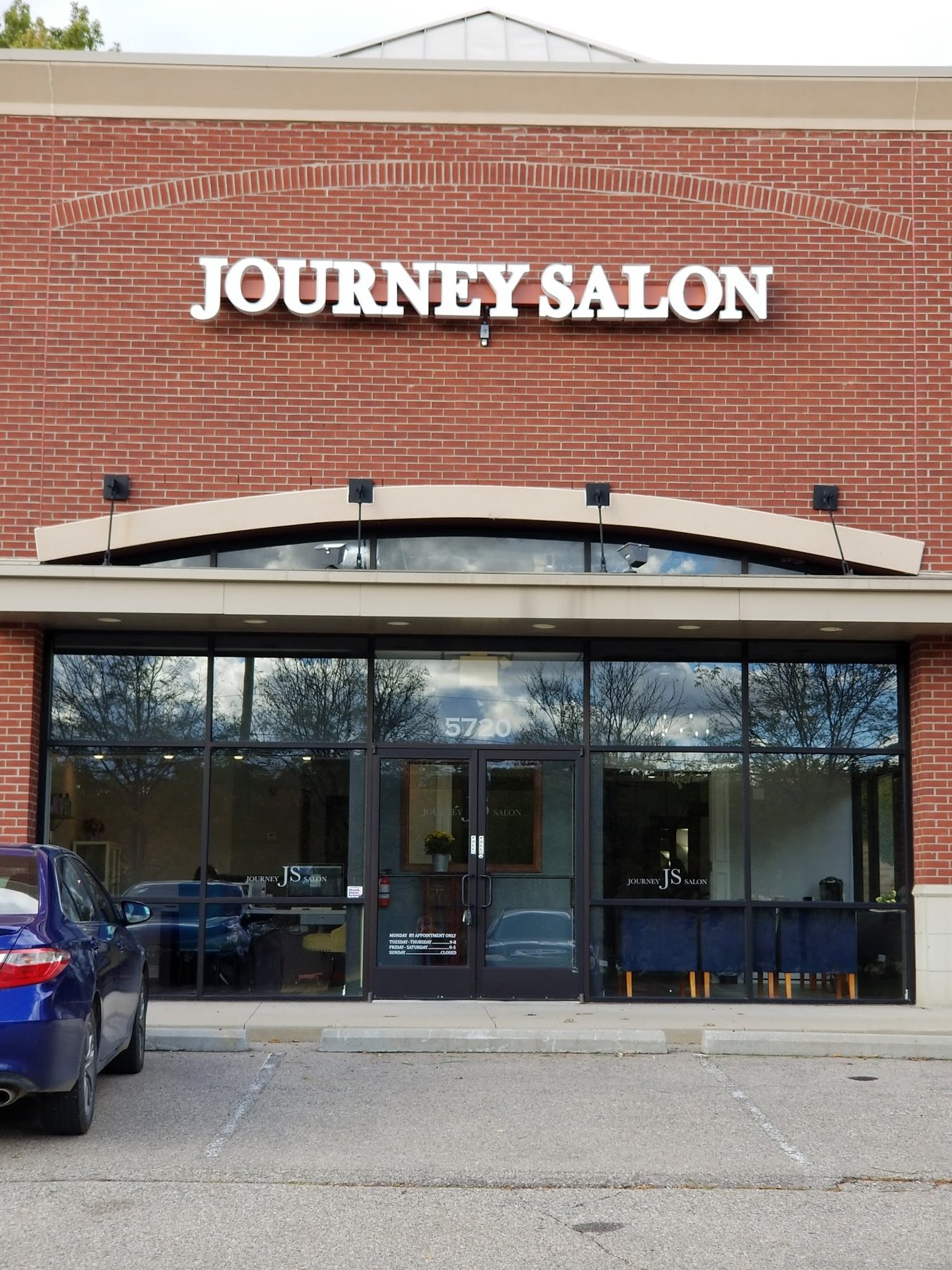 Journey Salon storefront on Clarkston Road